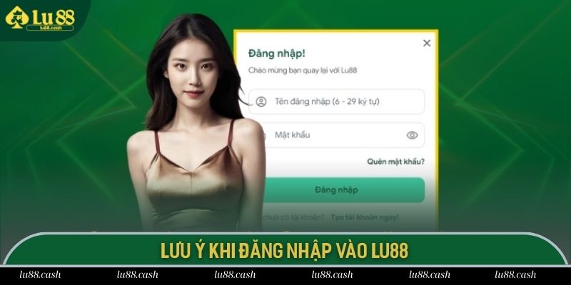 Bỏ túi các lưu ý quan trọng khi thực hiện đăng nhập tài khoản LU88